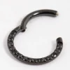 Coated Black Titanium Clicker Ring 8mm