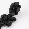 2901-coated-black-triple-diamante-flower-drop-earrings-3.webp Coated Black Triple Diamante Flower Drop Earrings