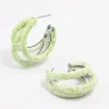 2914-coated-green-trio-marble-hoop-earrings-1.webp Coated Green Trio Marble Hoop Earrings