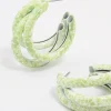 2914-coated-green-trio-marble-hoop-earrings-2.webp Coated Green Trio Marble Hoop Earrings