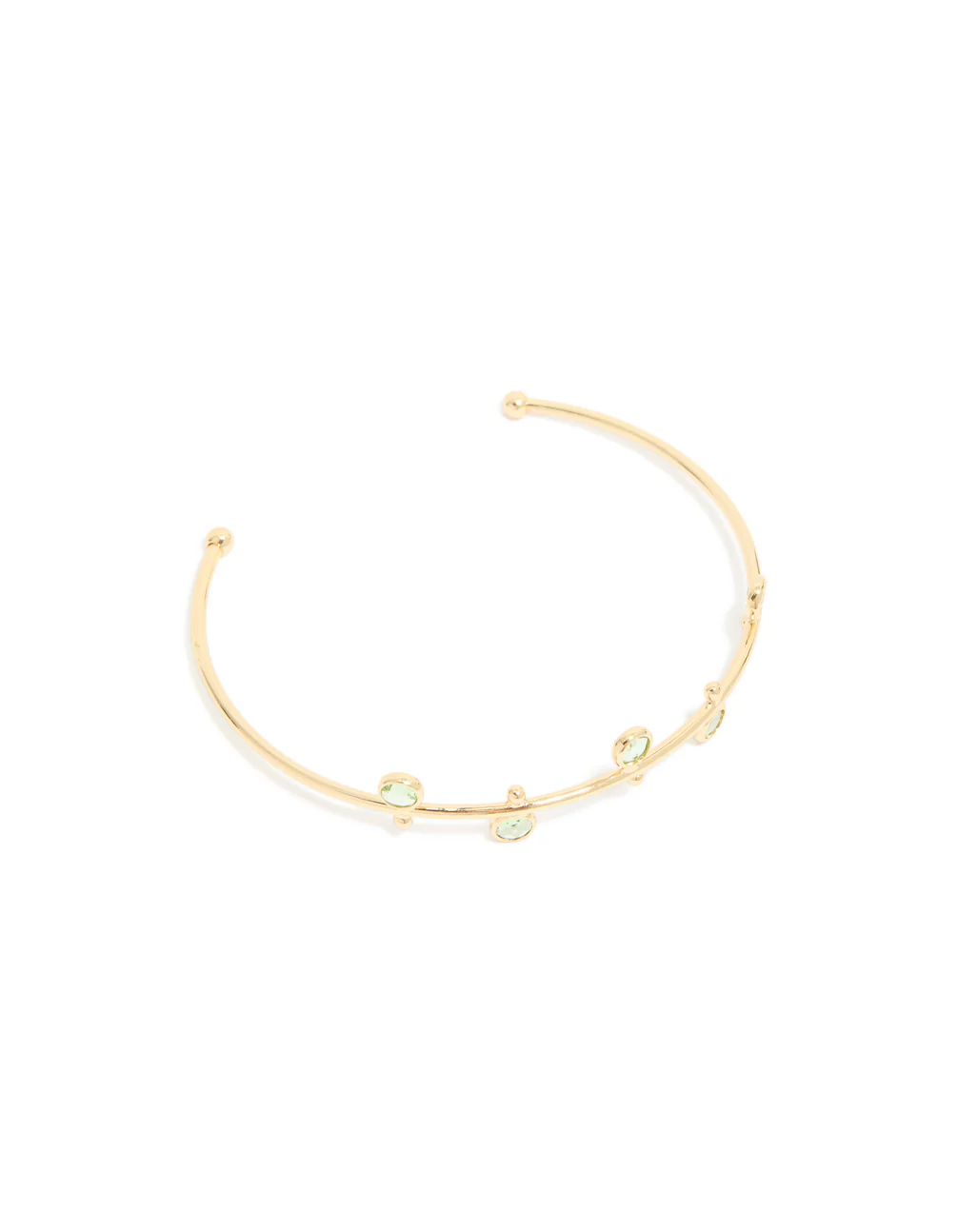 292-gold-plated-green-cubic-zirconia-wrist-cuff-2.webp Gold Plated & Green Cubic Zirconia Wrist Cuff