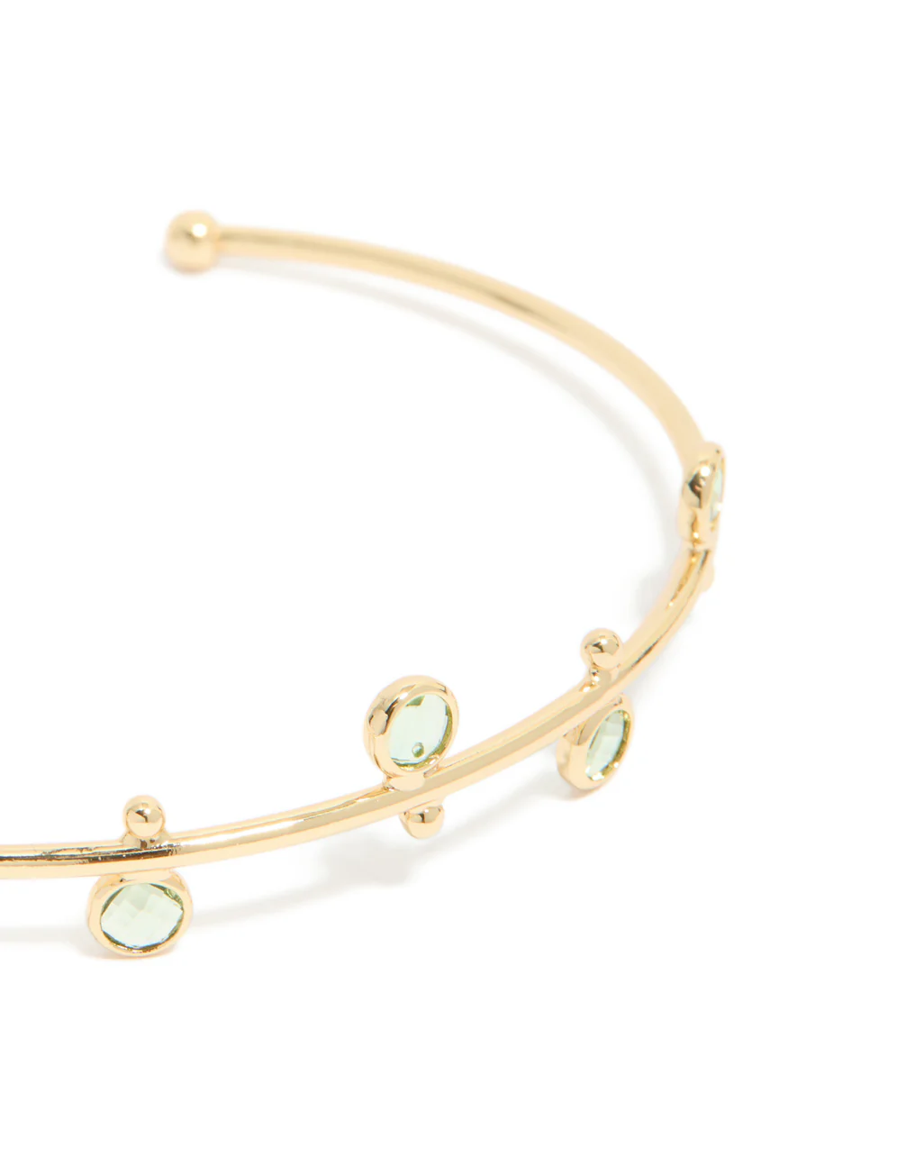 292-gold-plated-green-cubic-zirconia-wrist-cuff-4.webp Gold Plated & Green Cubic Zirconia Wrist Cuff