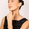 Gold Plated Angel & Cross Charms Bracelet