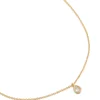 294-gold-plated-april-birthstone-necklace-2.webp Gold Plated April Birthstone Necklace