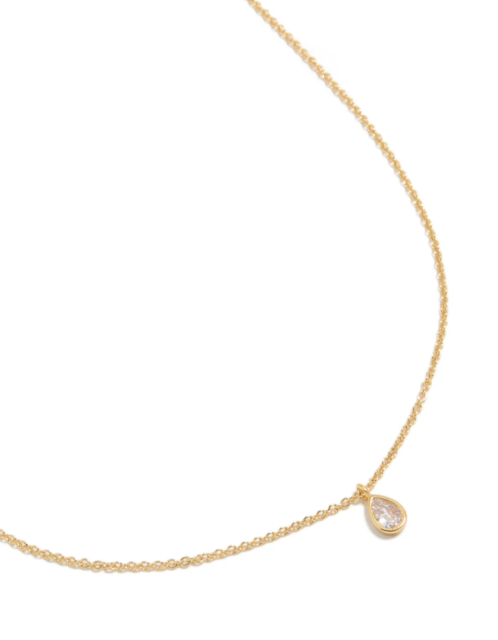 294-gold-plated-april-birthstone-necklace-2.webp Gold Plated April Birthstone Necklace
