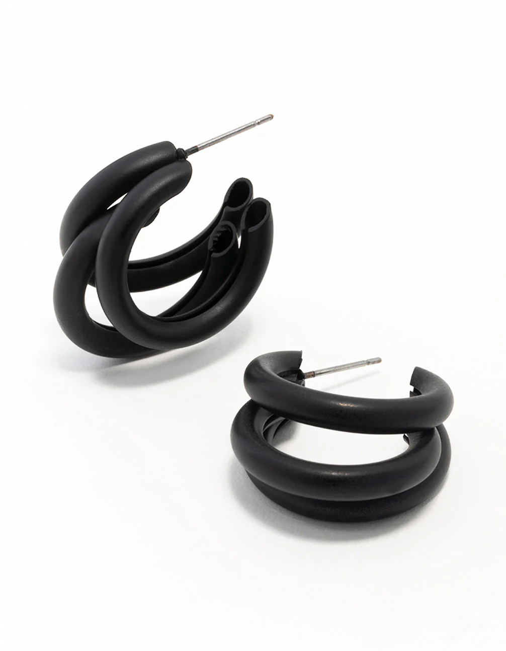 2944-coated-triple-statement-hoop-earrings-1.webp Coated Triple Statement Hoop Earrings