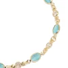 296-gold-plated-blue-clear-cubic-zirconia-oval-bracelet-4.webp Gold Plated Blue & Clear Cubic Zirconia Oval Bracelet