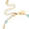 296-gold-plated-blue-clear-cubic-zirconia-oval-bracelet-5.webp Gold Plated Blue & Clear Cubic Zirconia Oval Bracelet