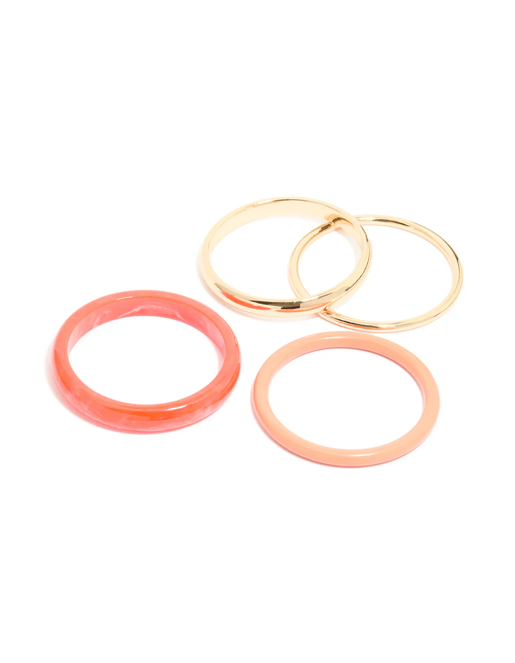 2963-coral-acrylic-marble-thin-bangles-4-pack-1.webp Coral Acrylic Marble Thin Bangles 4-Pack
