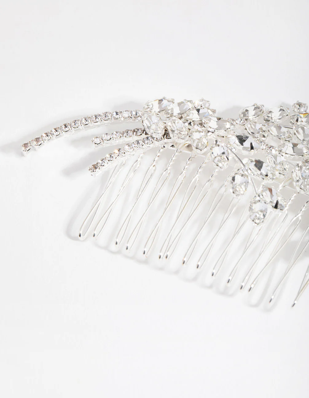 Country Posy Crystal Comb