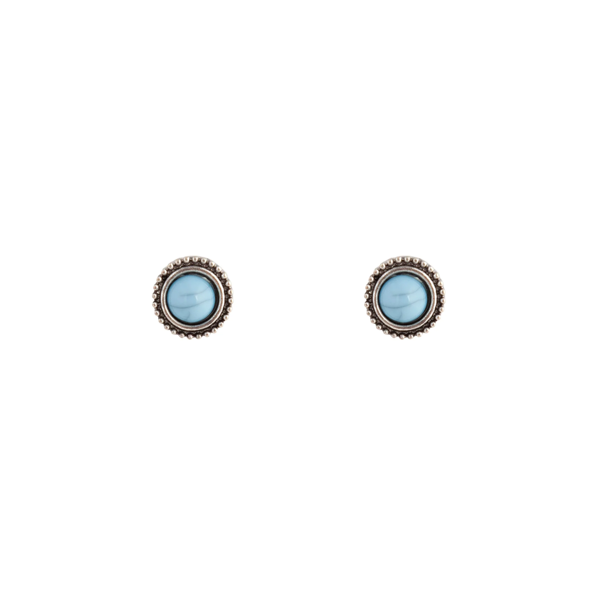 2966-cracked-turquoise-round-stud-earrings-1.webp Cracked Turquoise Round Stud Earrings