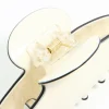 Cream & Black Claw Clip