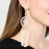 2968-cream-gold-feather-dreamcatcher-drop-earrings-2.webp Cream & Gold Feather Dreamcatcher Drop Earrings