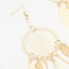 2968-cream-gold-feather-dreamcatcher-drop-earrings-4.webp Cream & Gold Feather Dreamcatcher Drop Earrings
