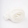 Cream Fabric Rosette Hair Scrunchie