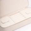 Cream Faux Leather Makeup & Jewellery Case