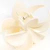 Cream Frangipani Hair Claw Clip