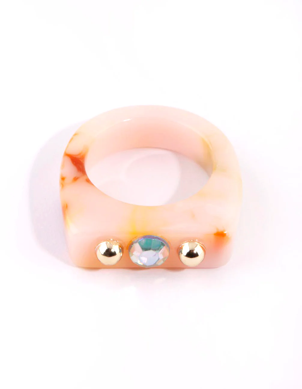 Cream Marble Ring