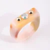 Cream Marble Ring