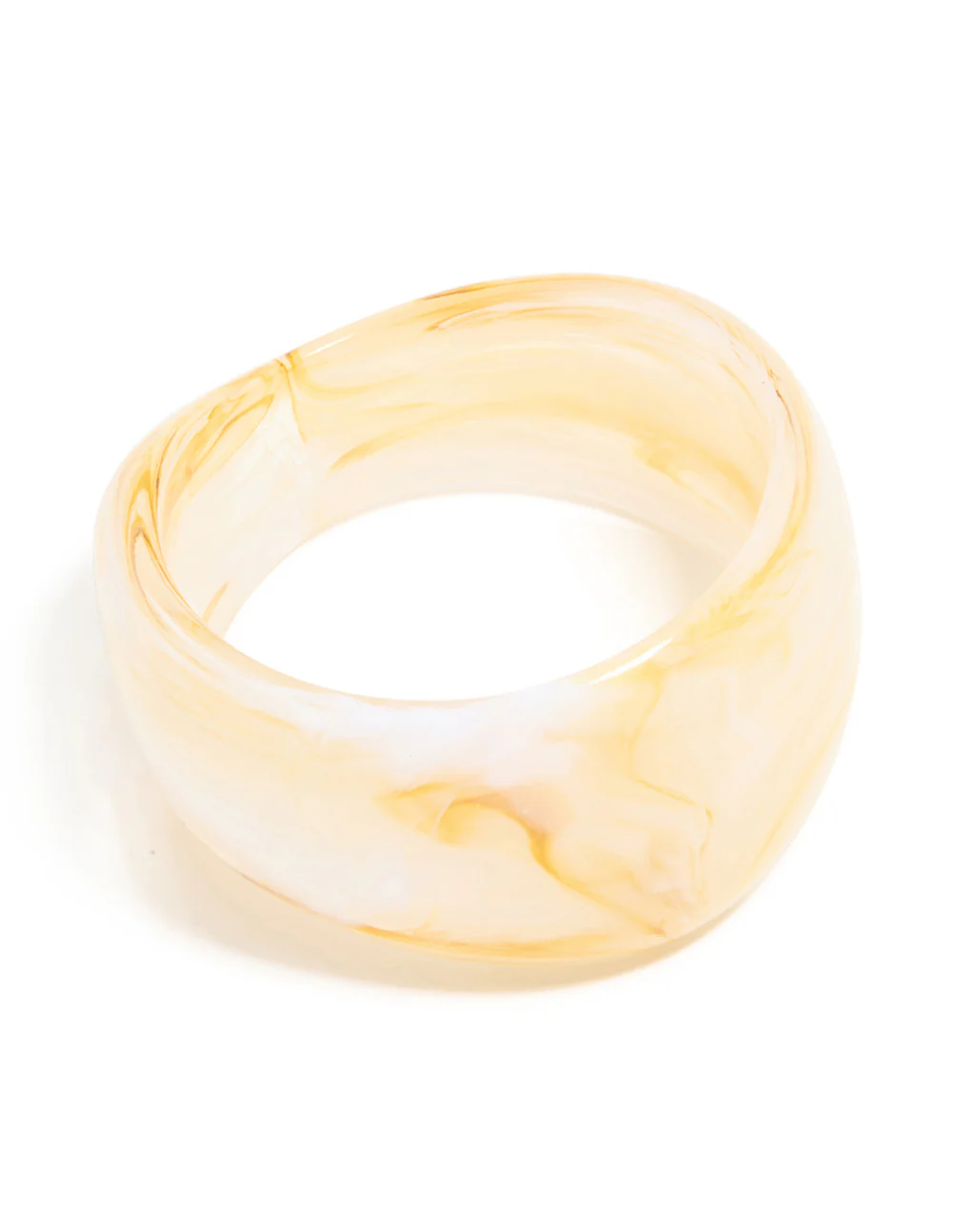 2990-cream-marbled-acrylic-statement-bangle-1.webp Cream Marbled Acrylic Statement Bangle