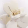 Cream Mini Daisy Hair Claw Clip