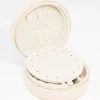 2995-cream-pu-leather-small-round-jewellery-box-3.webp Cream PU Leather Small Round Jewellery Box
