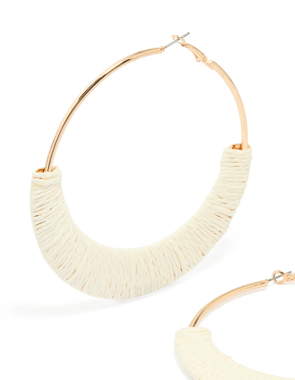 2998-cream-raffia-large-hoop-earrings-2.webp Cream Raffia Large Hoop Earrings
