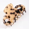Cream Tortoiseshell Bow Claw Acetate Clip
