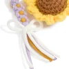 3001-crocheted-sunflower-purple-flowers-key-chain-3.webp Crocheted Sunflower & Purple Flowers Key Chain