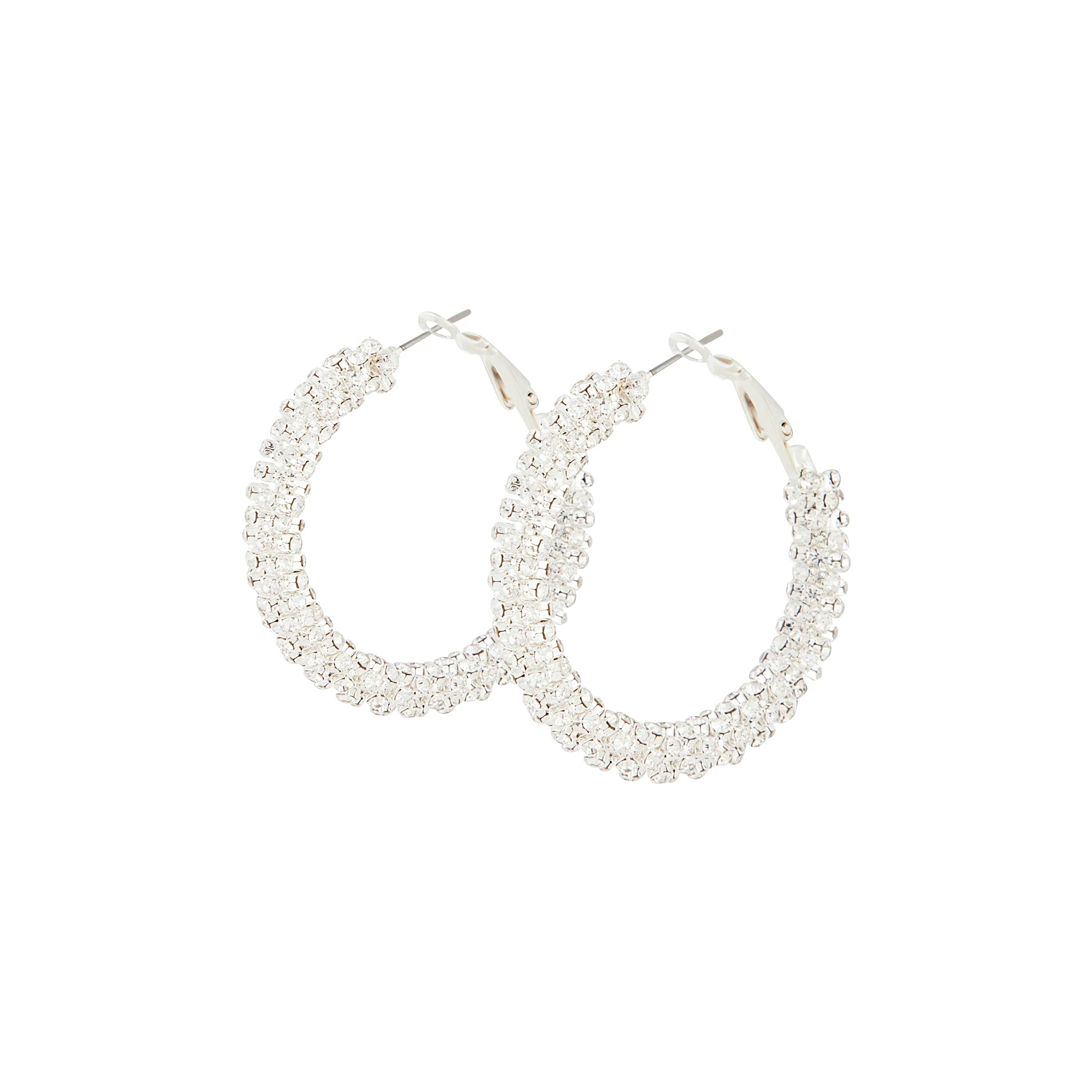 3007-crystal-encrusted-chunky-silver-hoop-earrings-2.webp Crystal Encrusted Chunky Silver Hoop Earrings