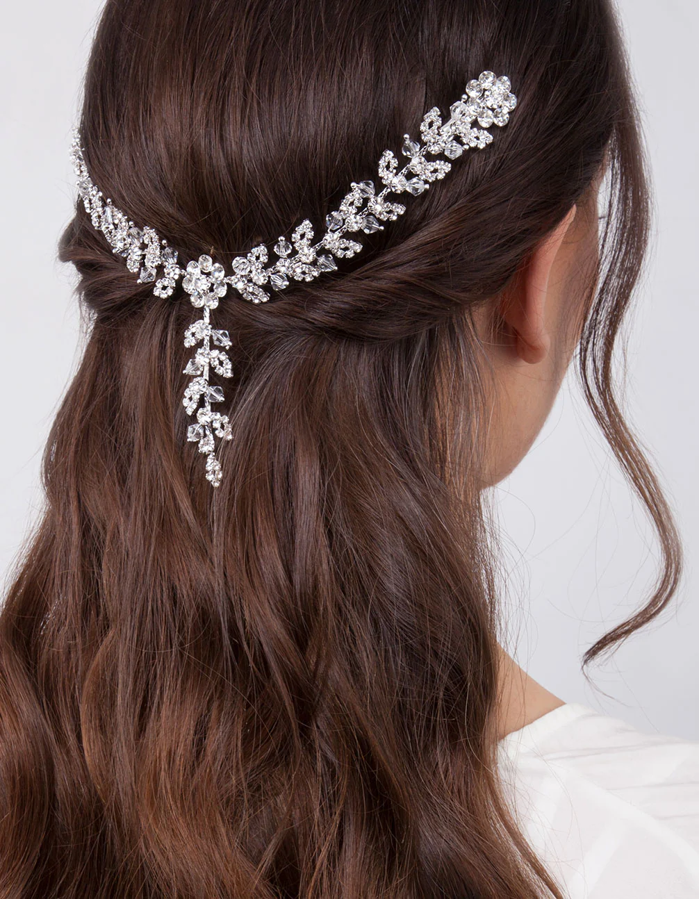 3008-crystal-flower-vine-drape-hair-piece-1.webp Crystal Flower Vine Drape Hair Piece