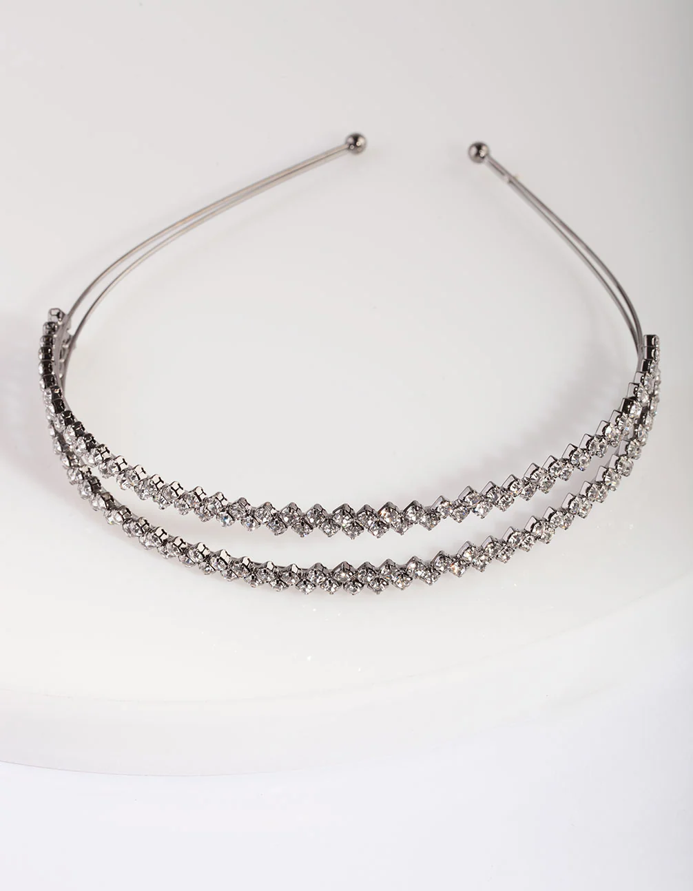 3009-crystal-gunmetal-double-banded-headband-4.webp Crystal Gunmetal Double Banded Headband