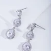 Crystal Trio Teardrop Earring