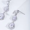 Crystal Trio Teardrop Earring