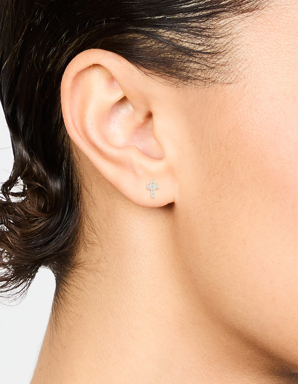 3019-cubic-zirconia-cross-sterling-silver-stud-earrings-2.webp Cubic Zirconia Cross Sterling Silver Stud Earrings
