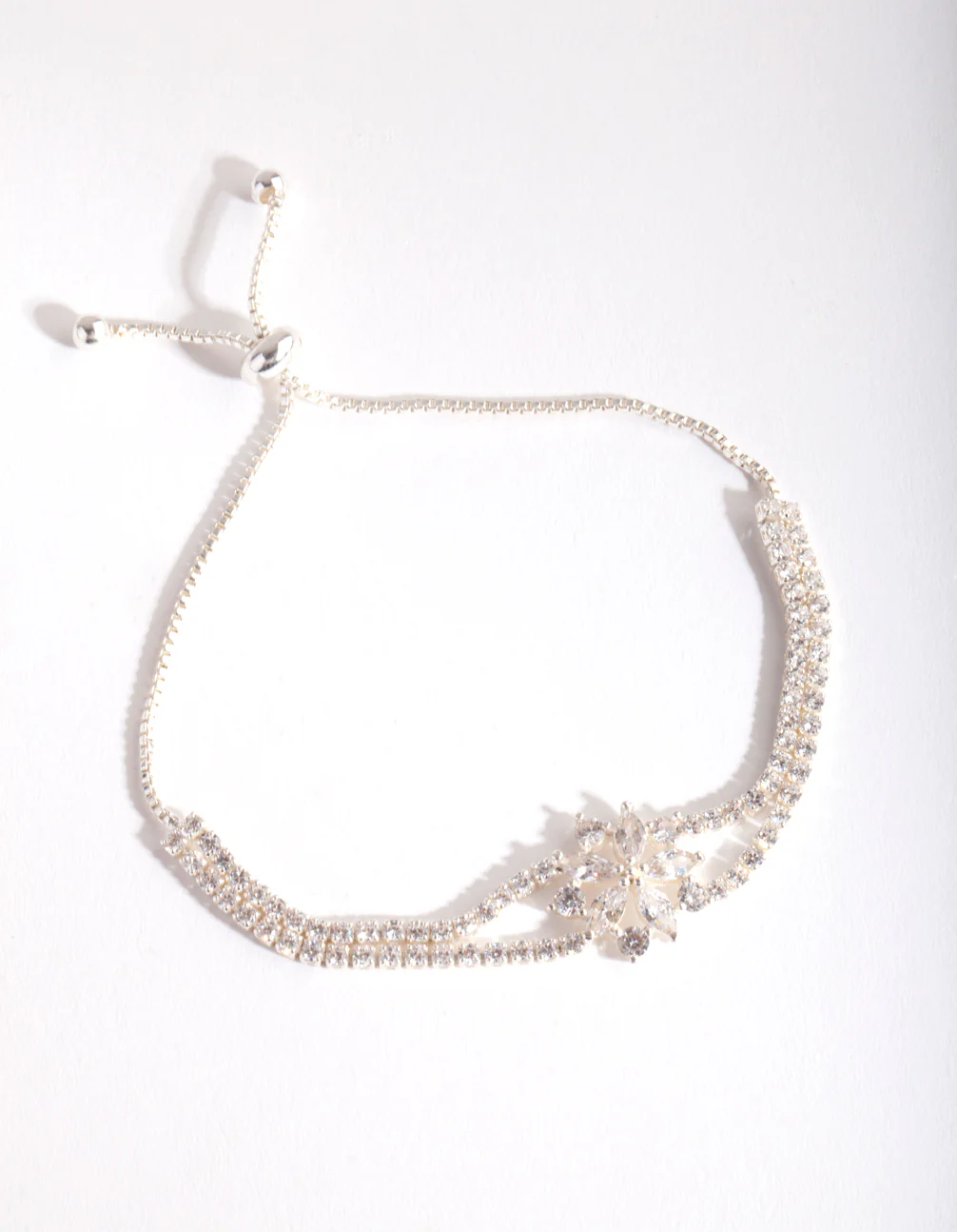 3020-cubic-zirconia-cupchain-flower-toggle-bracelet-4.webp Cubic Zirconia Cupchain Flower Toggle Bracelet