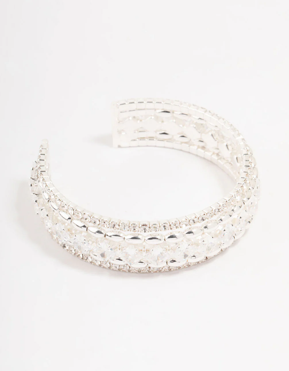 3021-cubic-zirconia-cupchain-wrist-cuff-1.webp Cubic Zirconia Cupchain Wrist Cuff