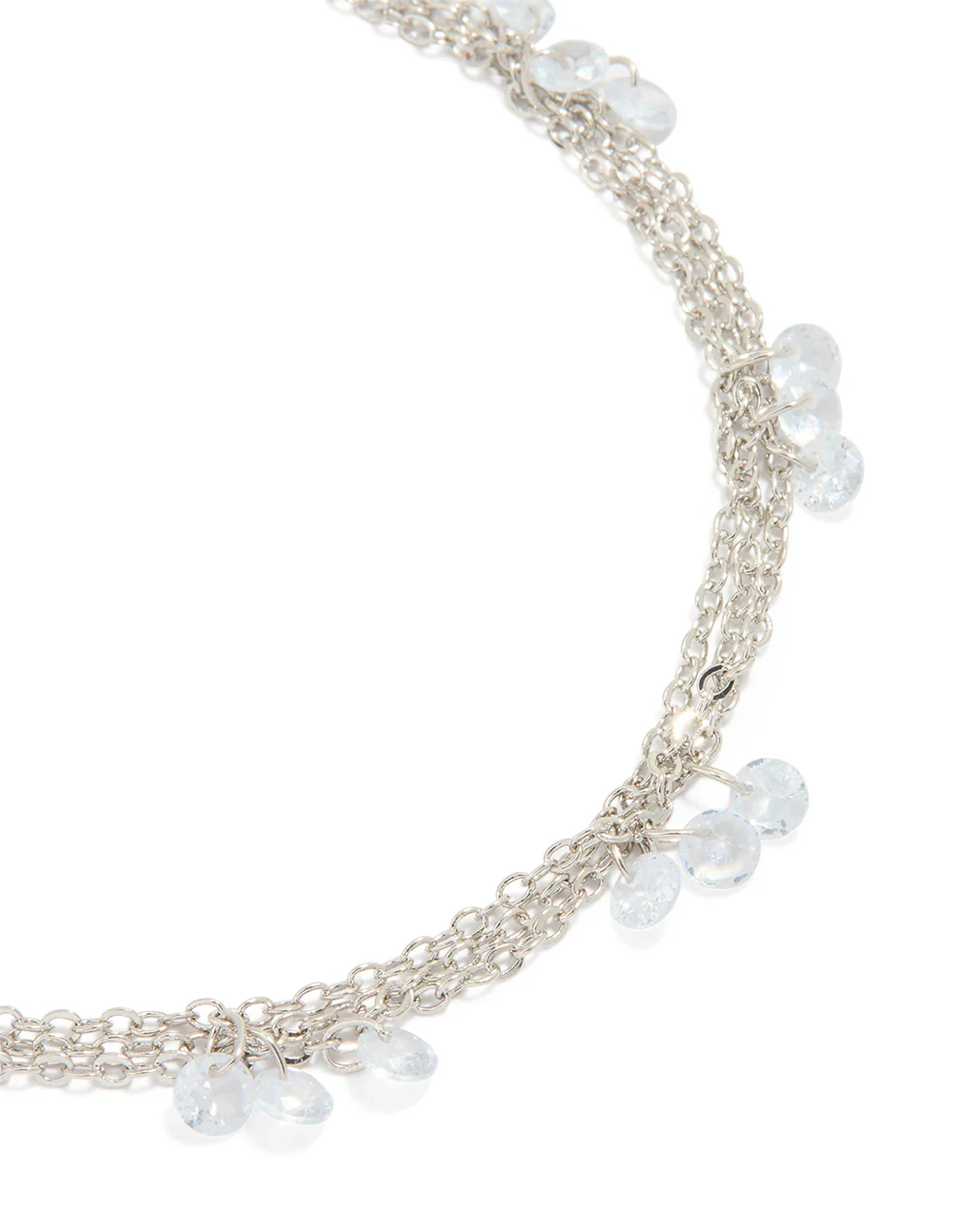 3027-cubic-zirconia-droplet-layered-anklet-2.webp Cubic Zirconia Droplet Layered Anklet