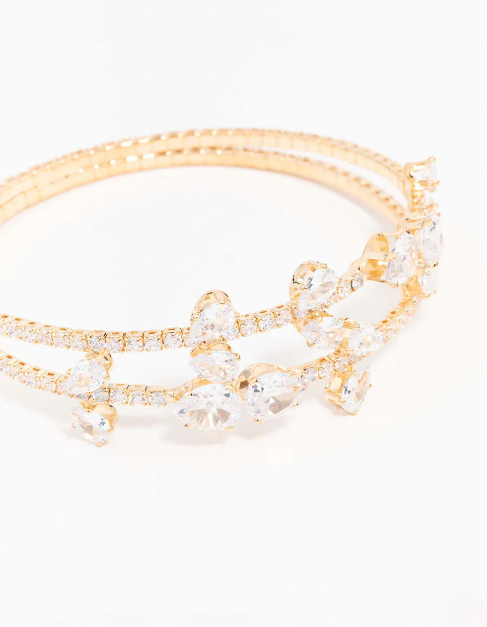 3032-cubic-zirconia-gold-leaf-bangle-bracelet-2.webp Cubic Zirconia Gold Leaf Bangle Bracelet
