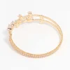 3032-cubic-zirconia-gold-leaf-bangle-bracelet-3.webp Cubic Zirconia Gold Leaf Bangle Bracelet