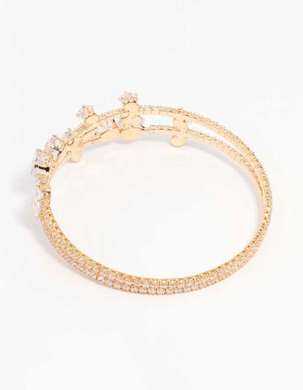 3032-cubic-zirconia-gold-leaf-bangle-bracelet-3.webp Cubic Zirconia Gold Leaf Bangle Bracelet