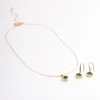 3033-cubic-zirconia-gold-square-cushion-earrings-necklace-2.webp Cubic Zirconia Gold Square Cushion Earrings & Necklace