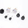 Cubic Zirconia Round Stud Earrings 6-Pack