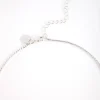 Cubic Zirconia Silver Y-Neck Necklace