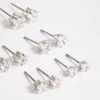 3046-cubic-zirconia-star-square-earrings-6-pack-5.webp Cubic Zirconia Star & Square Earrings 6-Pack