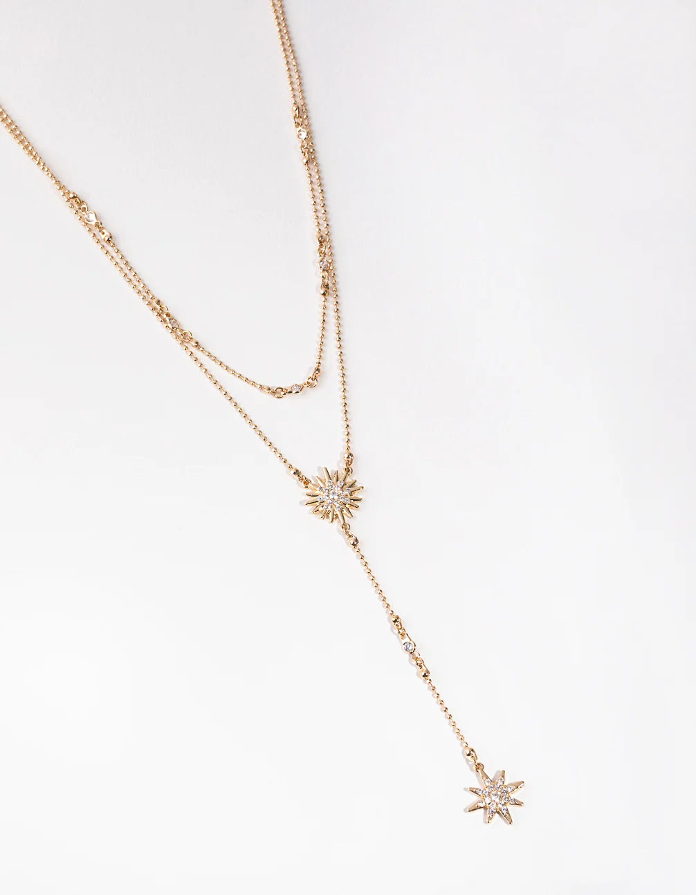 3047-cubic-zirconia-starburst-y-neck-necklace-1.webp Cubic Zirconia Starburst Y-Neck Necklace