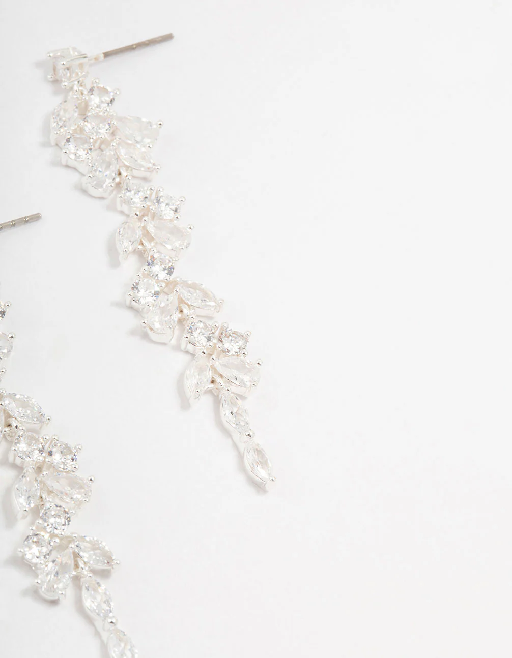3049-cubic-zirconia-stone-silver-medium-drop-earrings-3.webp Cubic Zirconia Stone Silver Medium Drop Earrings