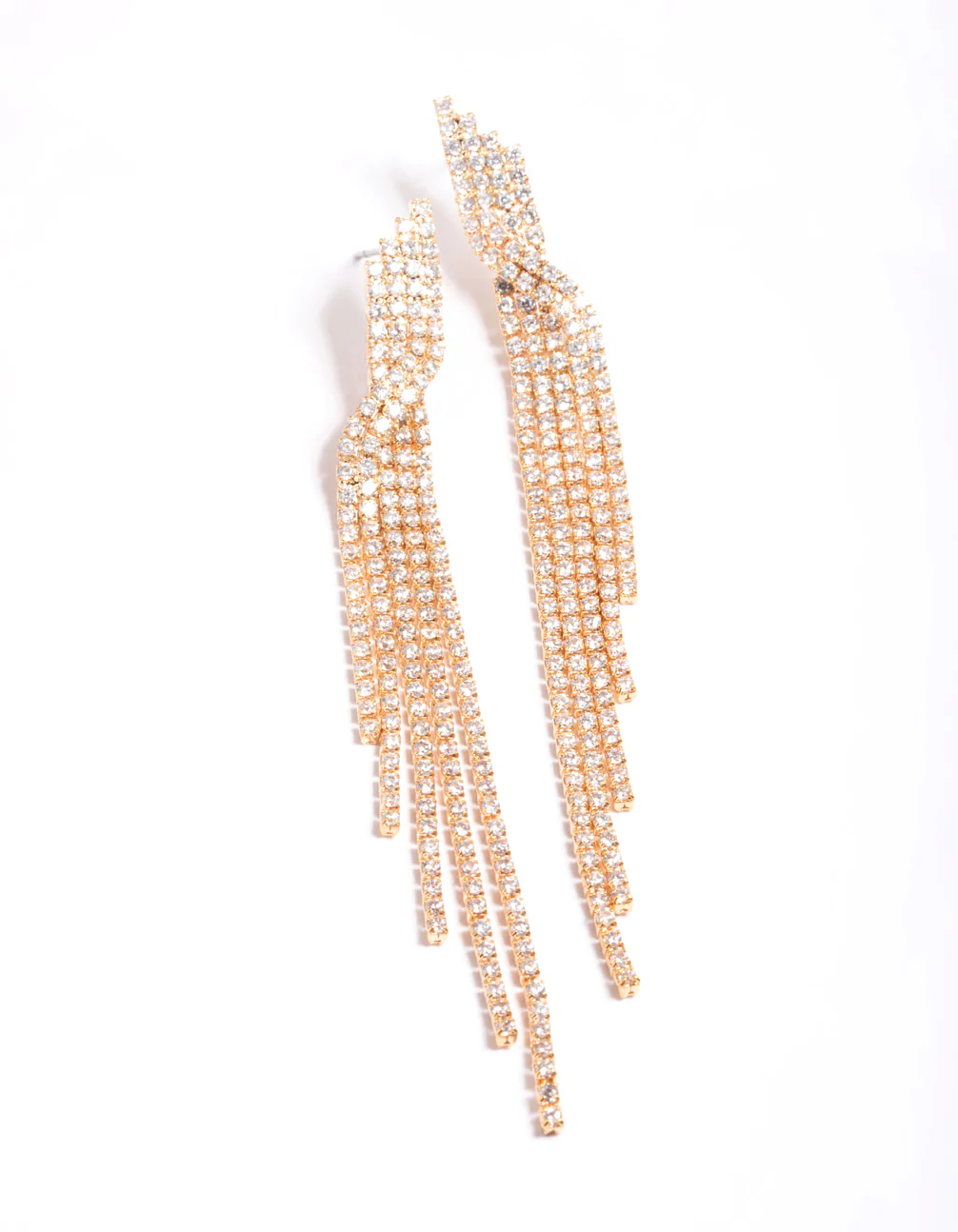 3050-cubic-zirconia-strand-twist-drop-earrings-1.webp Cubic Zirconia Strand Twist Drop Earrings