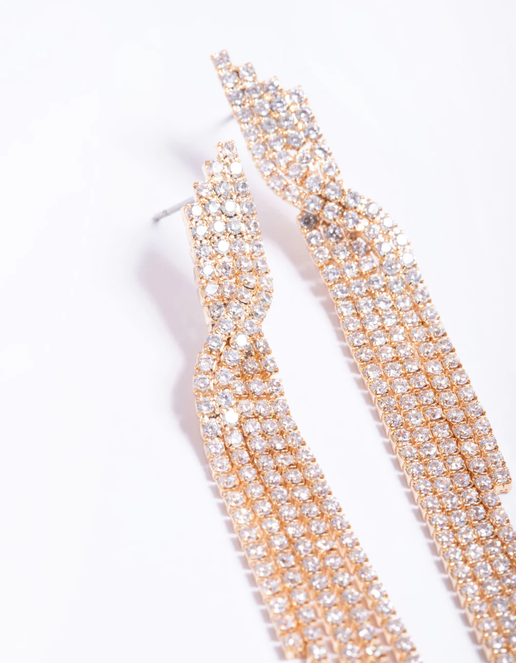 3050-cubic-zirconia-strand-twist-drop-earrings-2.webp Cubic Zirconia Strand Twist Drop Earrings