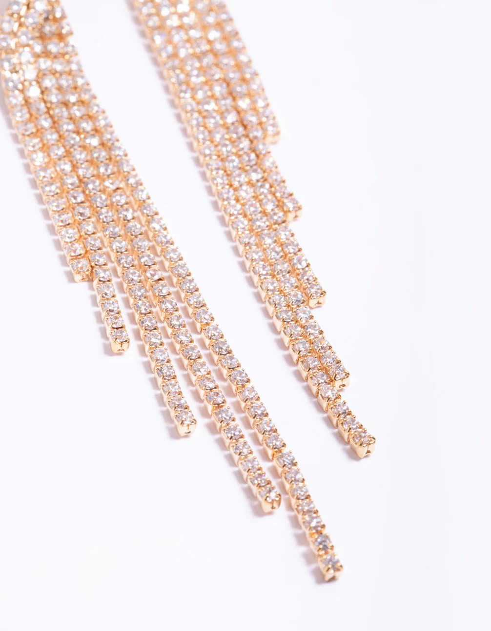 3050-cubic-zirconia-strand-twist-drop-earrings-3.webp Cubic Zirconia Strand Twist Drop Earrings